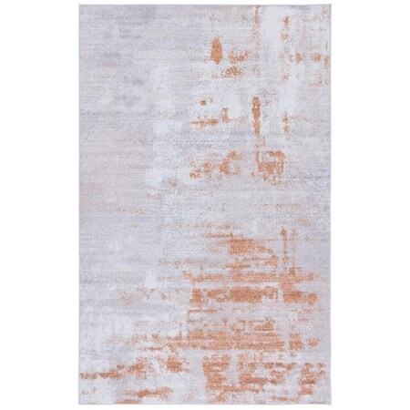 Safavieh 8 x 10 ft. Tacoma Power Loomed Rectangle Area Rug Gray & Rust TAC808P-8